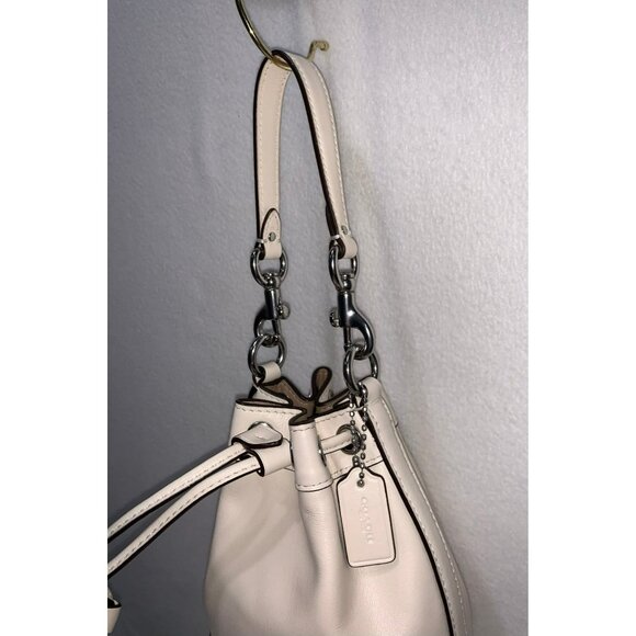 Coach Mini Bucket Bag Chalk Silver CR144 NO LONG STRAP - Picture 9 of 12